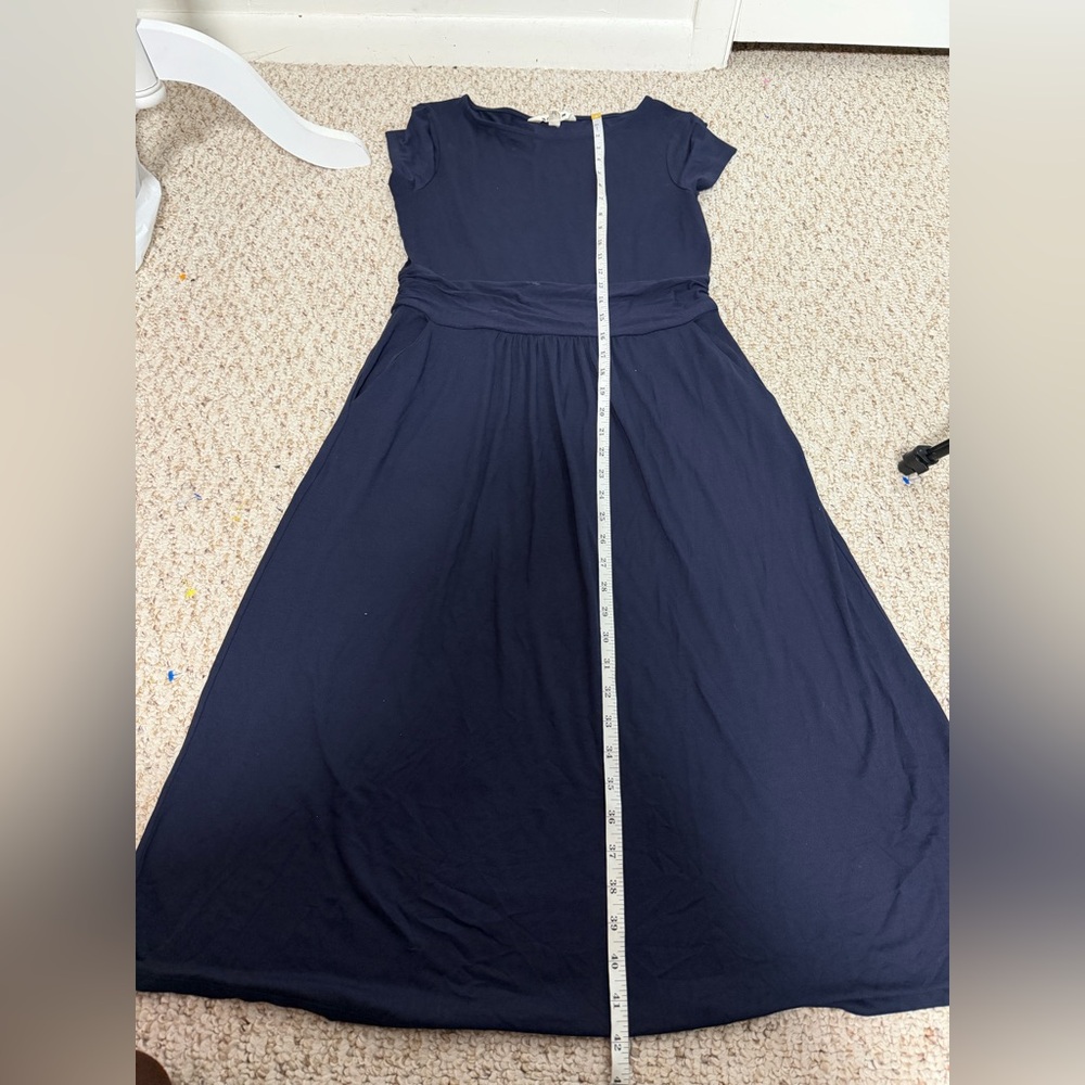Boden Amelie Jersey Navy Midi Dress size 6L - Picture 8 of 9